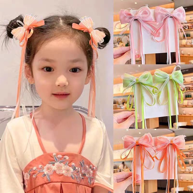 Las niñas Hanfu trenzado cinta del pelo tocado niños Super Hada arco lindo horquilla bebé estilo antiguo traje accesorios para el cabello