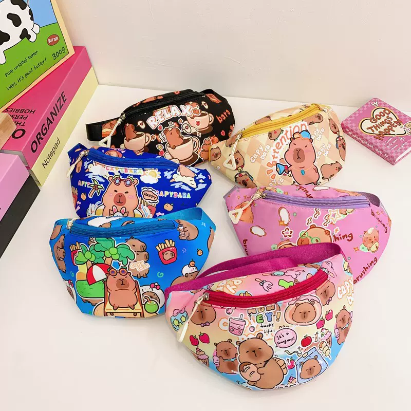 冬季新款韩版儿童腰包宝宝卡通可爱服饰配饰零钱包幼儿园时尚胸包