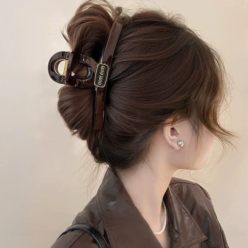 1#레드 브라운 더블 미니 라벨 옷걸이 그래버 [13cm]