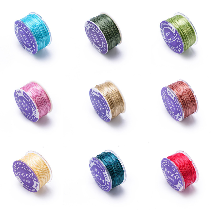 Japanese Imported Rice Bead Special Thread, Wax-Coated Wear-Resistant Nylon Thread, Beading Thread, DIY Handmade Non-Elastic Colorful Thread Japanese Imported Rice Bead Special Thread, Wax-Coated Wear-Resistant Nylon Thread, Beading Thread, DIY Handmade Non-Elastic Colorful Thread