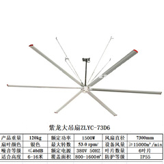 永久磁石工業大吊り扇直径7メートル工場吊り扇工業大ファン