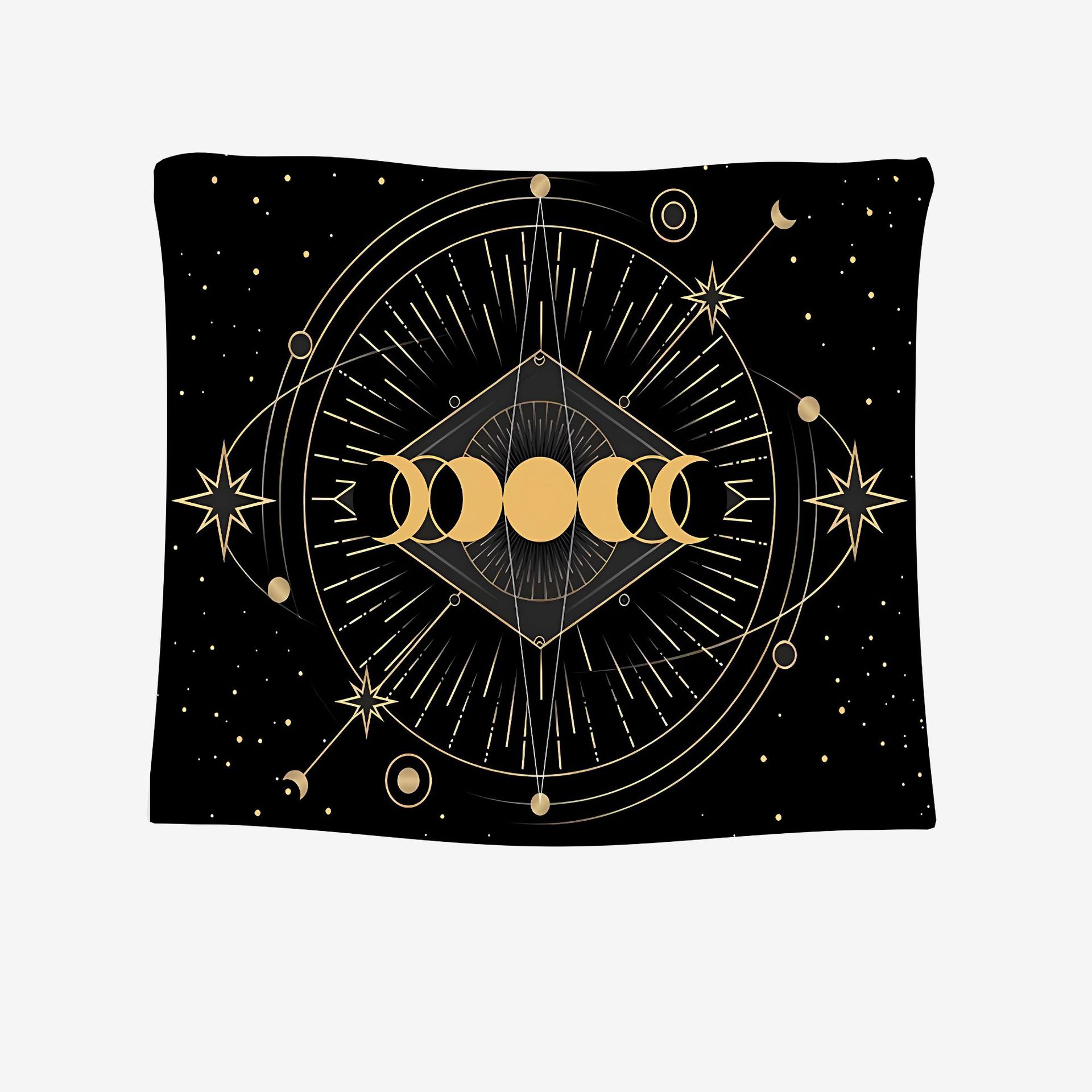 (2개) 국경 타로 식탁보 만다라 태피스트리 생명의 나무 나비 버섯 교수형 천 맞춤 기능 12 별자리 배경 천