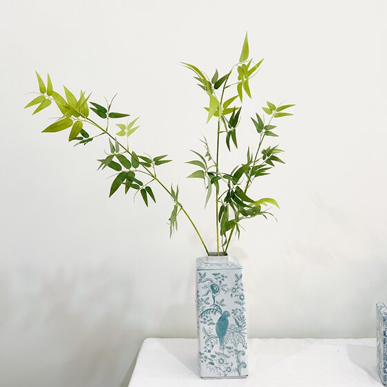Yang-bearing Acanthus Bamboo Branch Simulation Bamboo Leaf Moso Bamboo Branch Simulation Flower Landscape Bionic Green Plant Zen Jizhi Bamboo