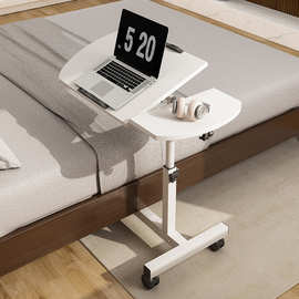 电脑桌家用可升降电竞桌子出租屋学习桌床边收纳桌工作台货架书桌