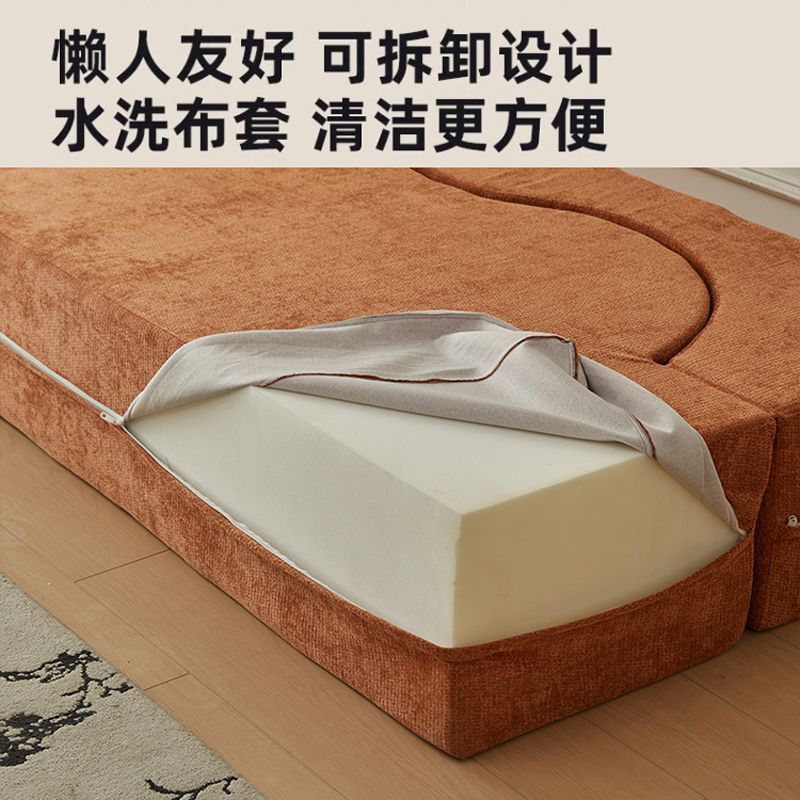跨境真空压缩沙发复古双人家用客厅卧室可折叠直排可全拆洗沙发床|undefined
