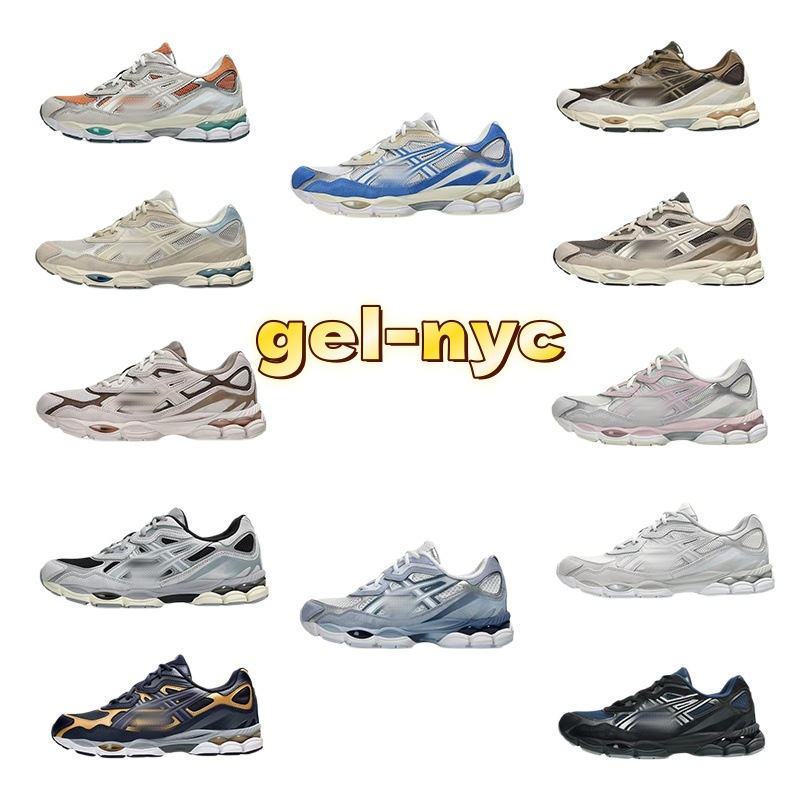 Cross-Border Putian Asics Gel-Nyc Color-Blocked Low-Top Mesh Leather Breathable Couple's Tennis Shoes Sports Running Shoes Cross-Border Putian Asics Gel-Nyc Color-Blocked Low-Top Mesh Leather Breathable Couple's Tennis Shoes Sports Running Shoes