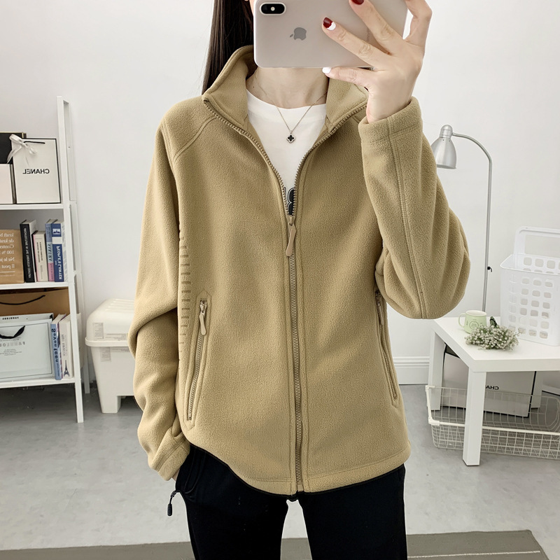 Jacket de terciopelo shaker hombre al aire libre invierno invierno abrigo abrigo abrigo de terciopelo perforación interior cardigán de doble cara camisa de moda mujer image 7