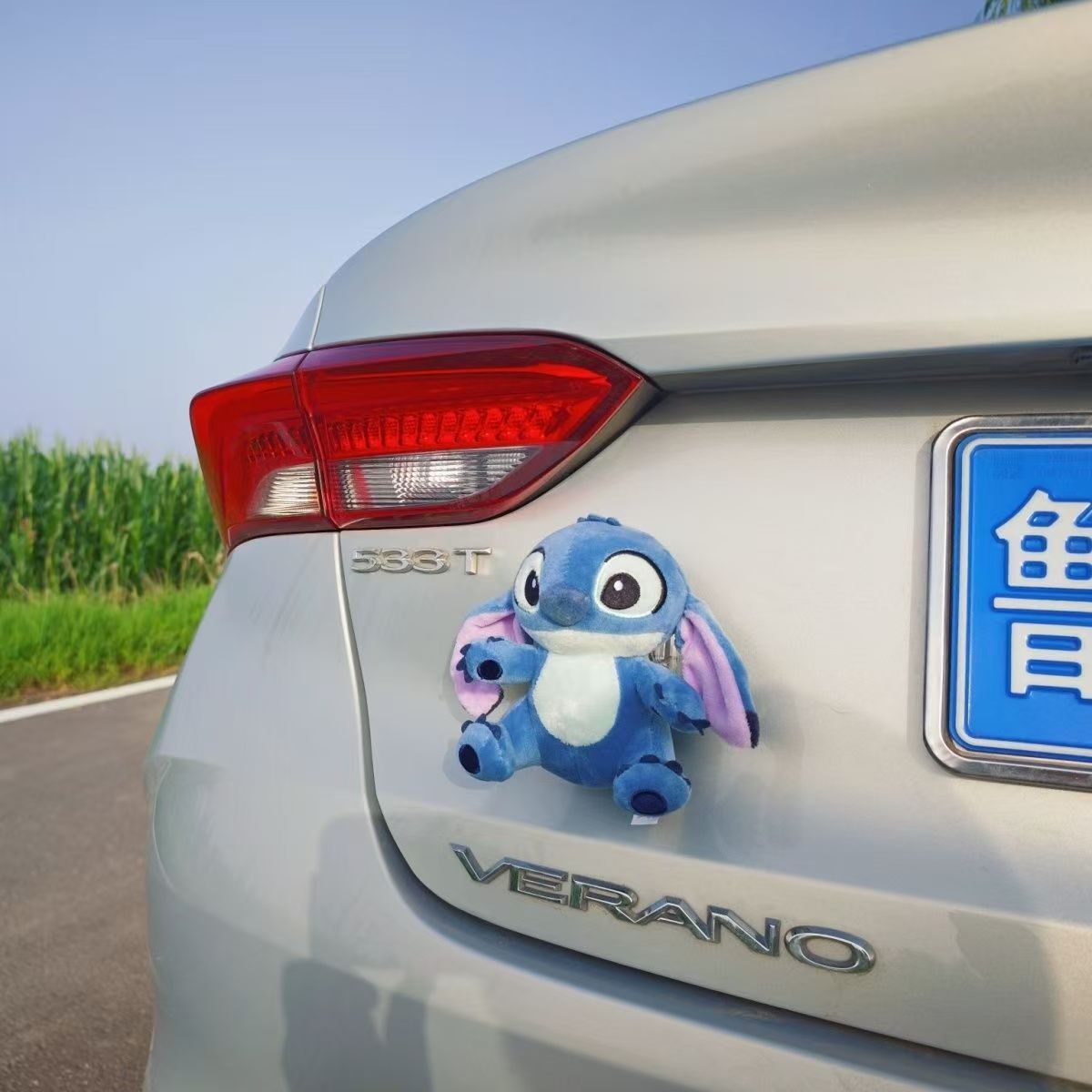 Cross-Border New Product Stitch Car Rear Pendant, Car Exterior Doll Decoration, Motorcycle and Electric Vehicle Trunk Figurine Ornament
