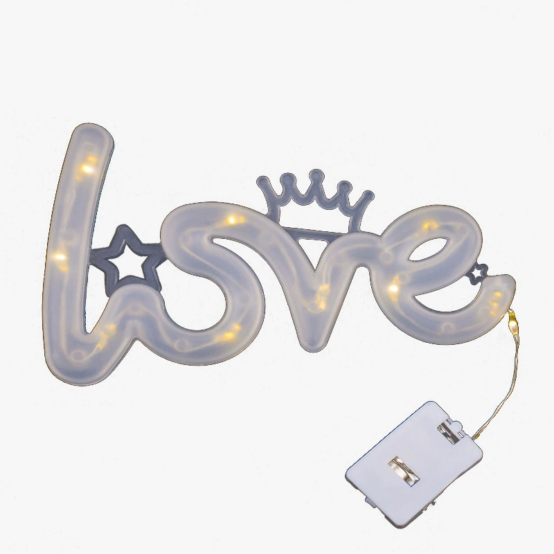 Маленькая белая коробка медные гирлянды для торта, лампочки «LOVE», надпись, 520, подарочная коробка с букетом, декоративные огни