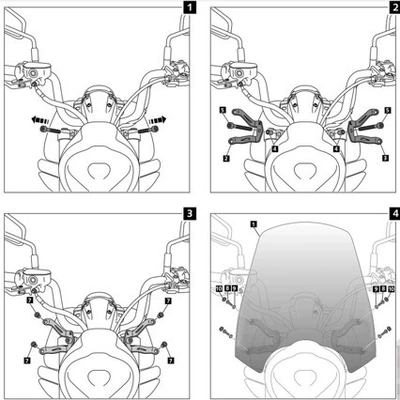 Heightened Windshield, Pc Explosion-Proof – Motorcycle front windshield