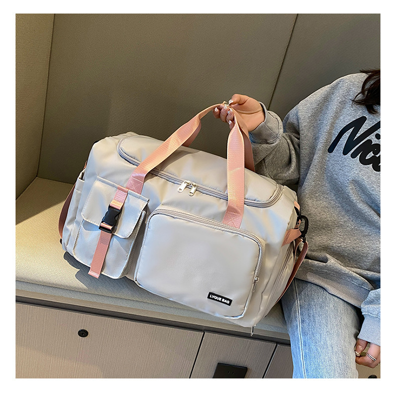 Travel Bag Large Capacity Women's Sports Training Fitness Bag Multi-functional Dual-purpose Portable Backpack Short-distance Luggage Bag Travel Bag Large Capacity Women's Sports Training Fitness Bag Multi-functional Dual-purpose Portable Backpack Short-distance Luggage Bag