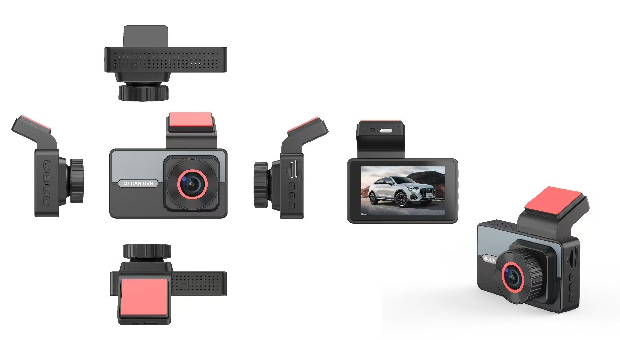 Cross-Border Universal 4g Remote Positioning Driving Recorder Front and Rear Dual-Lens High-Definition Parking Monitoring Multi-Language