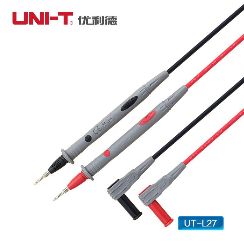 原装优利德 UTL27万用表表笔线 特尖表笔 笔尖带螺纹M4(原UTL23）