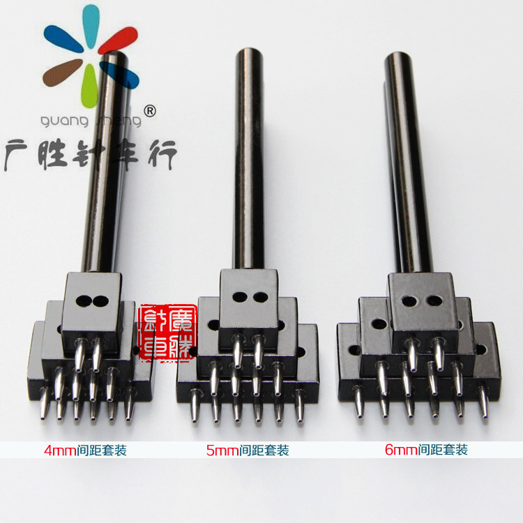精品手作り革具diy黒色列沖円形丸穴沖間隔丸沖皮革製縫合糸打孔沖|undefined