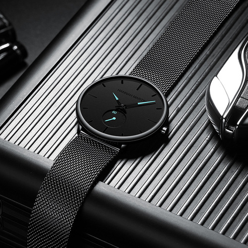 Men's waterproof quartz watch student fashion small second watch Guangzhou source manufacturer wholesale direct sales