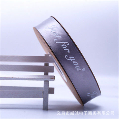 Cinta inglesa de 2,5 cm de poliéster con embalaje de arco de regalo para hornear Cinta de regalo cinta de embalaje de flores al por mayor