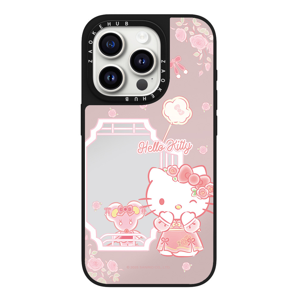 ZAOKEHUB 아이폰 거울 마그네틱 하드 케이스 귀여운 만화 인스타 감성 iPhone 12~