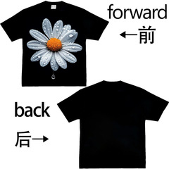 特大柄貿易Tシャツ 男女兼用 レトロY2KプリントTシャツ ストリートトレンド 男女兼用 クロスボーダー ヨーロッパとアメリカンスタイルのTシャツ