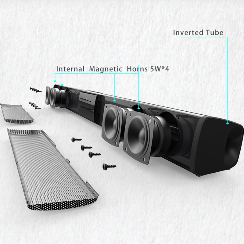 リビングルームホーム Bluetooth スピーカーロングテレビスピーカーサウンドバーコンピュータ大音量サブウーファーリビングルームホーム|undefined