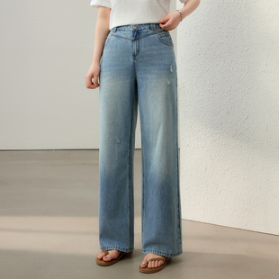 Trendy Street Style Distressed Slimming Jeans Plus Size Women's Fashion Summer New Style