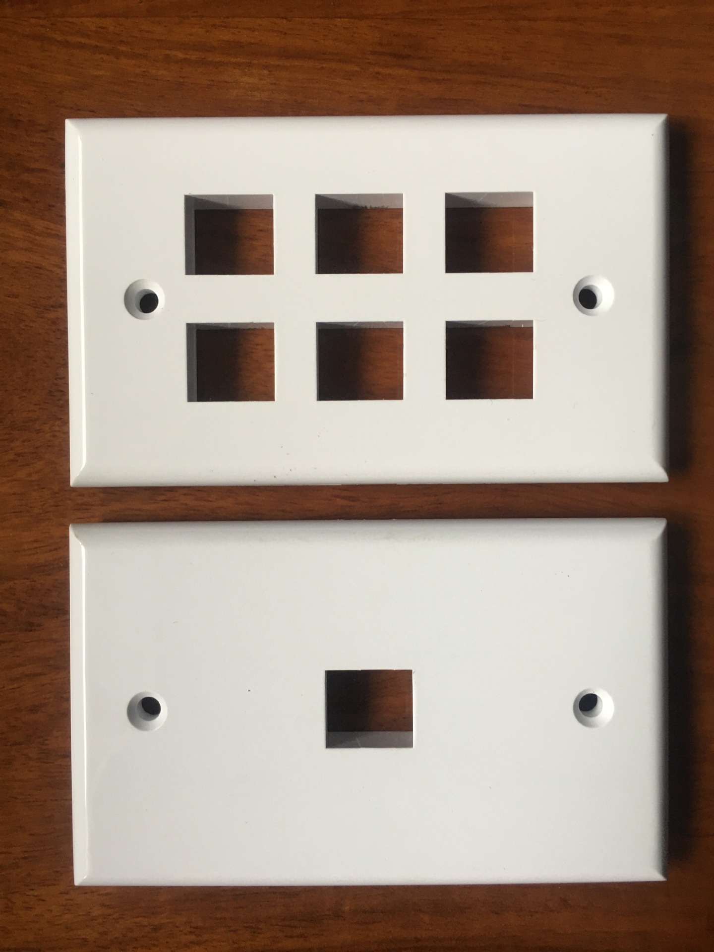 厂家直销120型美标面板115*70信息网络面板单口双口美式面板