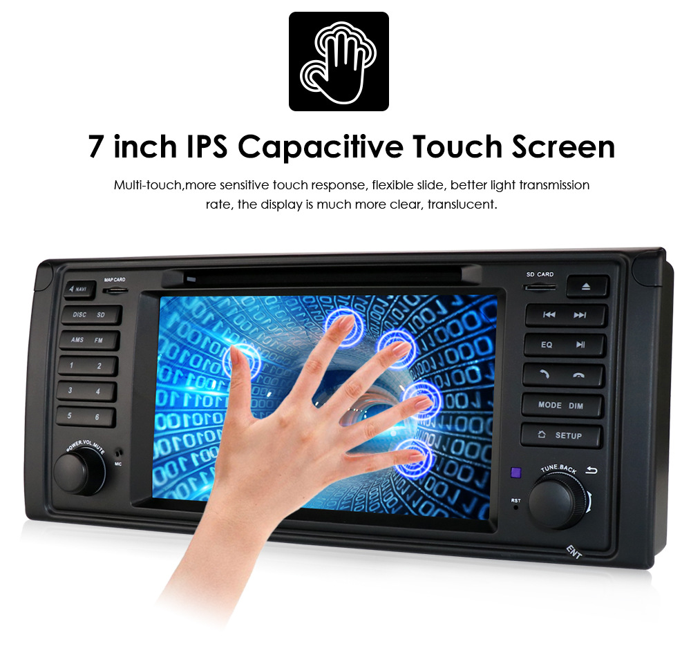 Cross-border 7-inch suitable for BWM BMW E53 Android GPS car navigator DVD reversing image central control integrated machine