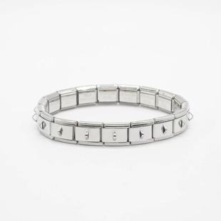 Cross-border Italian module hook bracelet diy material European and American men's stainless steel bracelet factory outlet