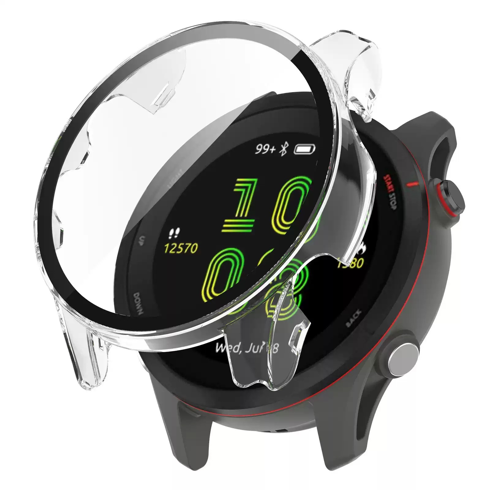 Suitable for Garmin Forerunner265 watch case, 965 wristwatch case, F970 integrated case and film undefined