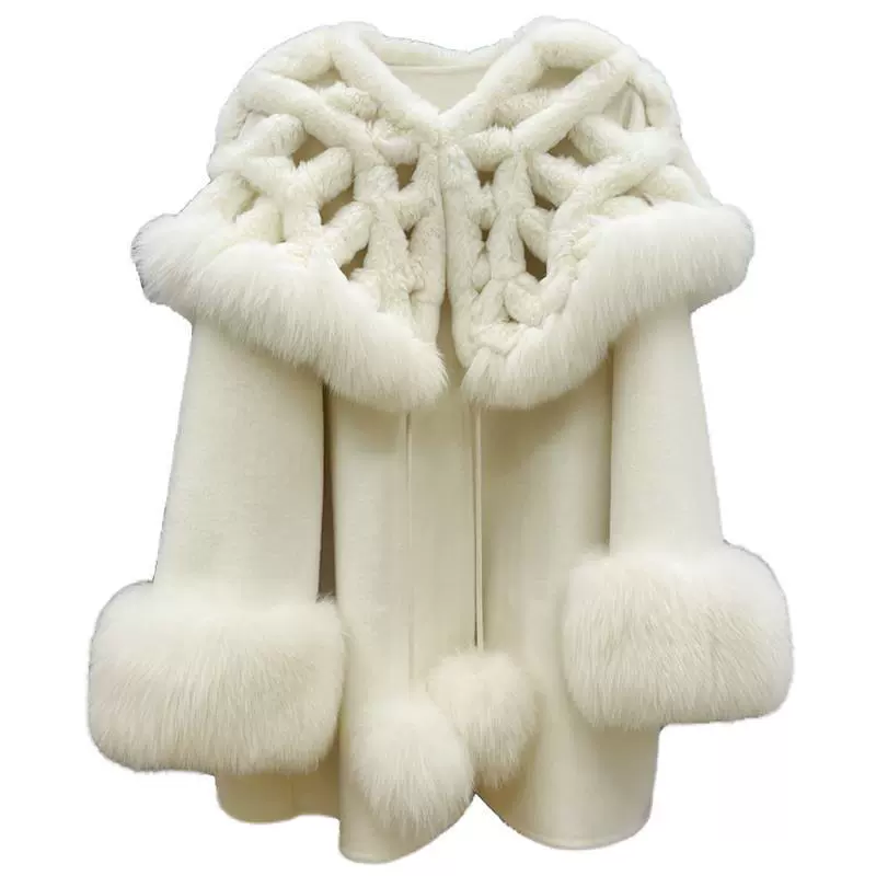 Double-sided cloak, cashmere trench coat