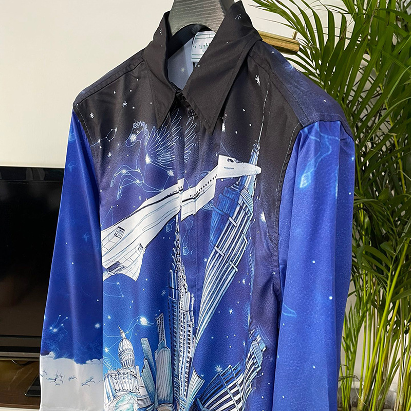 ForMen 2025 Spring New European And American Fashion Trend Foreign Trade Youth Popular Digital Print Men's Cardigan Shirt_voghion.com