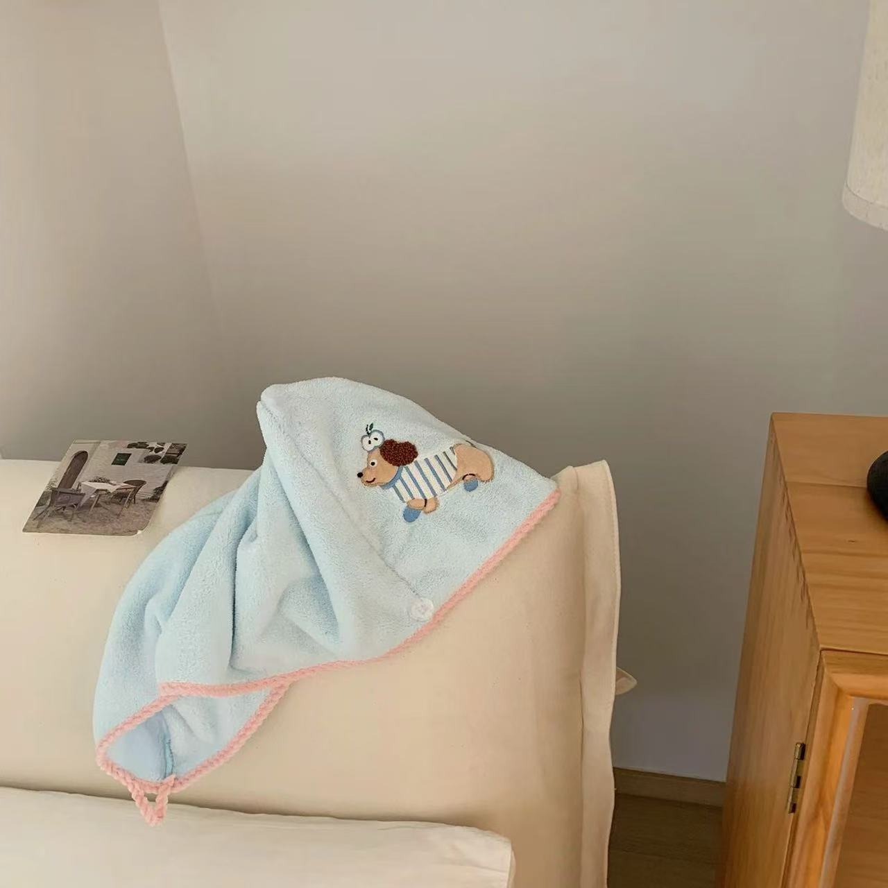 Toallas de baño de cuatro piezas, toallas de baño de absorción rápida, toallas de lavado en seco, sombrero de cabello seco doméstico, dormitorio