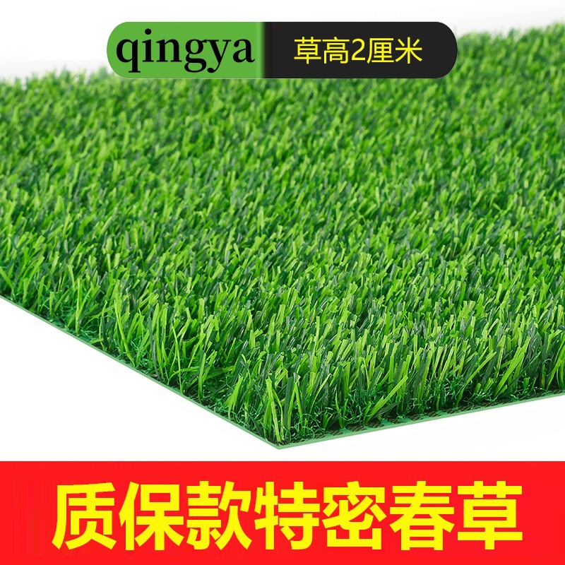 Alfombra de césped artificial de simulación de cifrado engrosado Alfombra de piso al aire libre Jardín de infantes Plantas verdes Ataque de techo Protector solar Hierba falsa