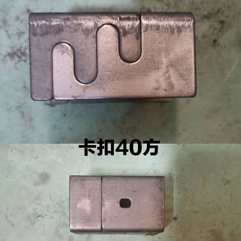 Muebles tubo cuadrado hebilla engrosada sujetador de metal hebilla conector montaje tubo cuadrado conector accesorios de muebles image 4