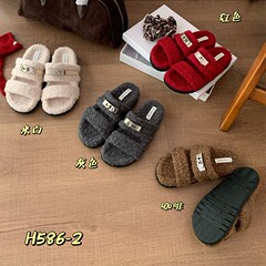 棉拖鞋2025年新款毛毛鞋女厚底百搭小众设计感毛毛拖鞋女冬季外穿