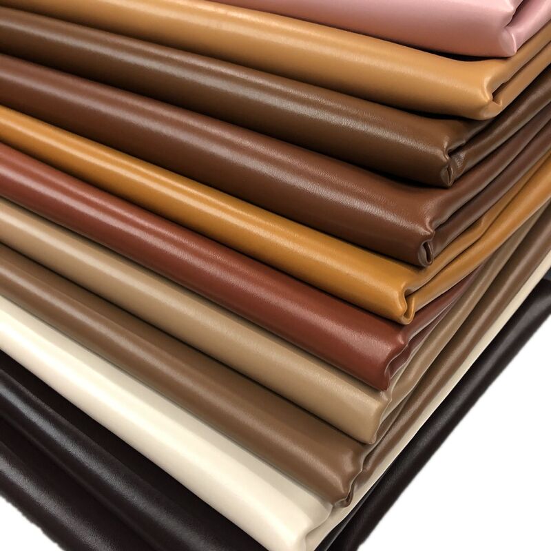 Cross-Border In-Stock Soft Pu Faux Leather Fabric for Fashionable Women's Handbags, Sofa Leather, and Luggage 715 Leather Furniture