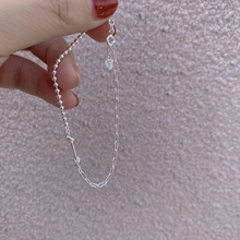 S925����������ŮС����ưٴ�ins���˸���ʱ���䵭����Ʒ