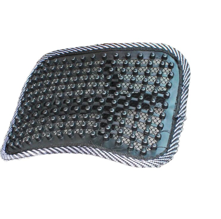 Alambre de acero grueso cuero uñas cintura cojín verano fresco transpirable seda de hielo Oficina Coche cojín masaje cojín cuidado de la salud cintura cojín
