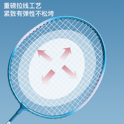 Bosika Badminton Racket Factory Production Wholesale Beginner Children Adult Set Iron Alloy One Piece Dropshipping