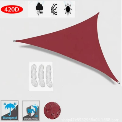 Avtomobil yan çətirləri sun-proof, providing shade and protection - rust-red-2x2x2m