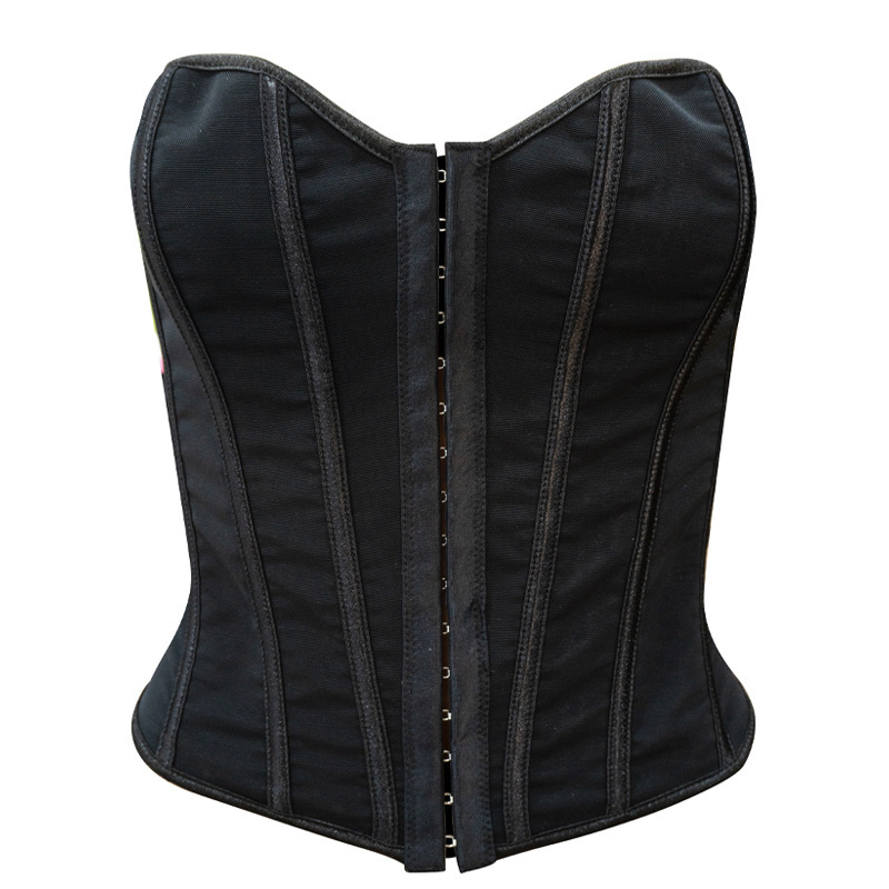European and American Style Body Shaping Top Breathable Sexy Mesh Thin Strapless Shoulder with Fishbone Corset