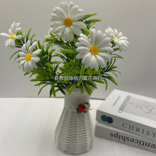 Simulation small daisy small wild chrysanthemum wedding photography props home decoration ornaments