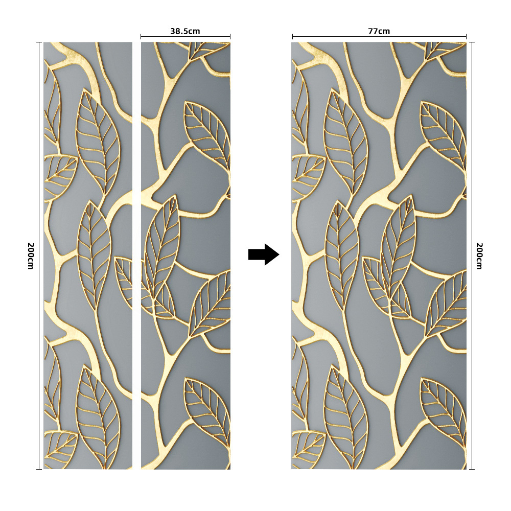 Pegatinas para puertas 3D respetuosas con el medio ambiente, autoadhesivos, fabricantes de origen al por mayor, patrones populares transfronterizos de alta definición, adhesivos para puertas impermeables, a prueba de aceite y antiincrustantes