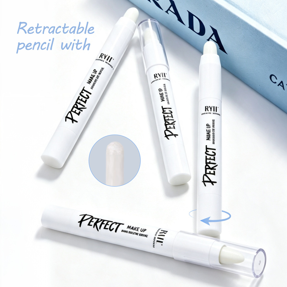 Transfronterizos resaltados lápiz de sombra de ojos blanco brillante varilla de sombra de ojos brillante delicada multifuncional maquillaje de color resaltado lápiz de maquillaje de belleza