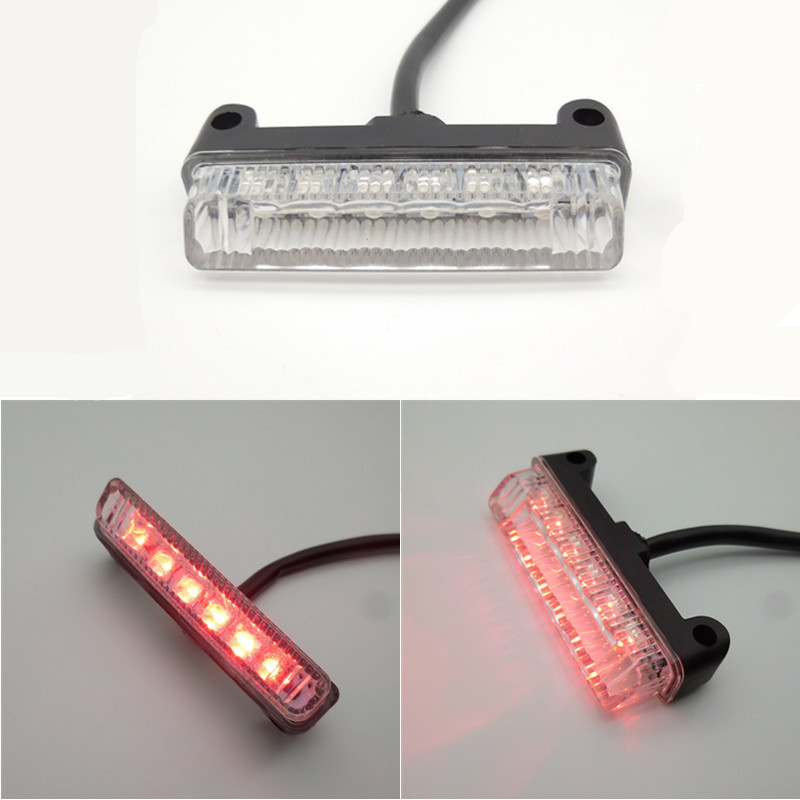 Motuoche – CH-2059 European Motorcycle Tail light - transparent-cover-led-brake-running-3-wires