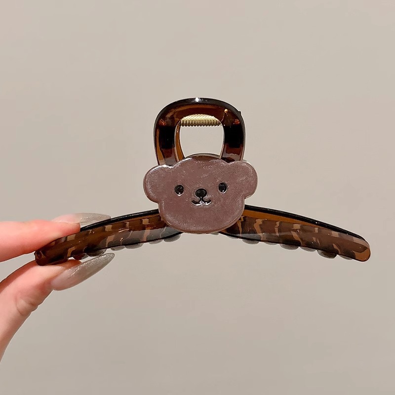 Horquilla de temperamento elegante francés, pinza de tiburón de acrílico para mujer, pinza de agarre grande, accesorios para el cabello, horquilla de sensación de alta calidad al por mayor