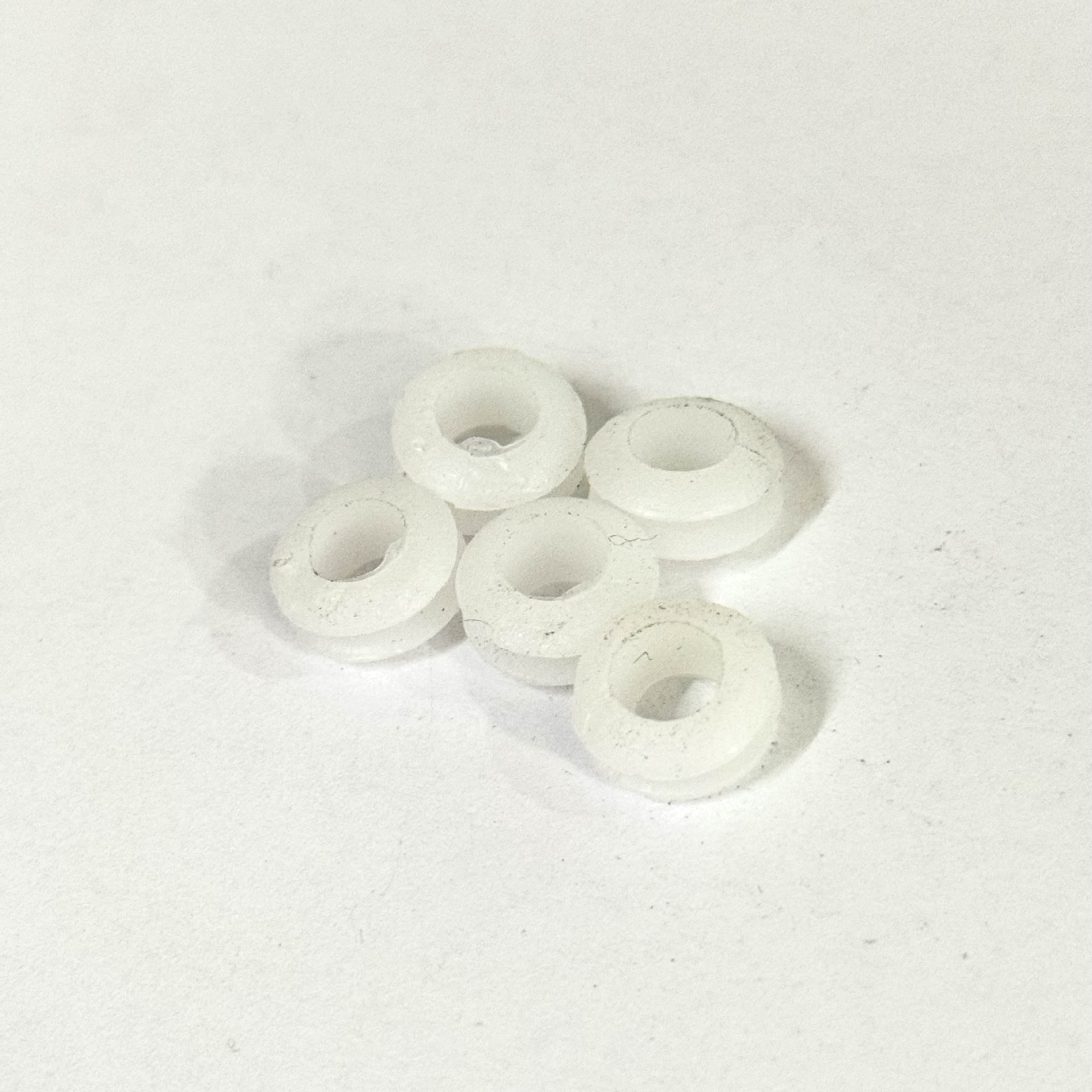 M6双面护线圈过出线环橡皮圈O型密封圈护线套白色