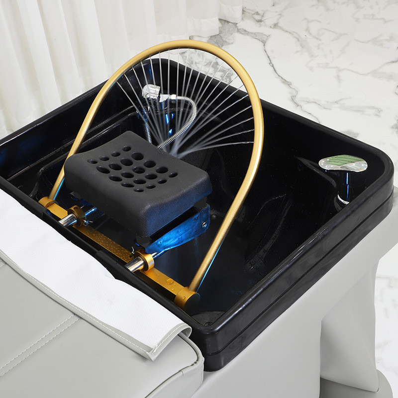 Water Circulation Head Therapy Shampoo and Hair Care Barber Shop Beauty Salon Thai Massage Constant Temperature Water Circulation Flusher Bed Accessories