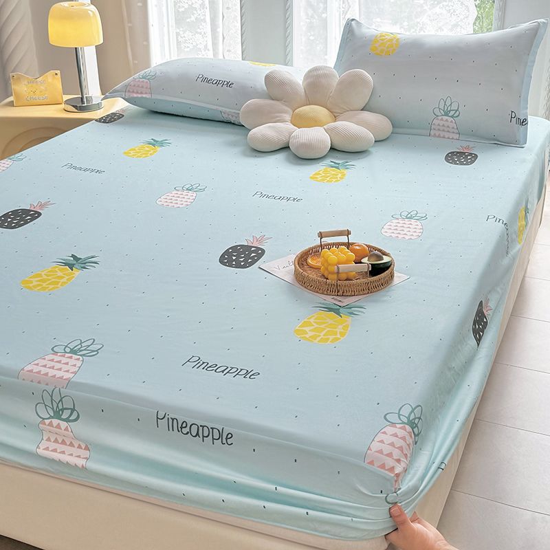 Fitted Sheet, Brown Mattress Cover, Tatami Latex Mattress Protector, Removable and Washable Bed Cover