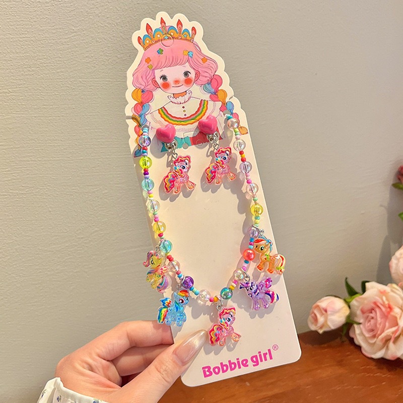 Niños de dibujos animados pony lindos pinzas de cabello niñas paoli pinzas de cabello niñas pinzas de cabello rotas para estudiantes set de pinzas de cabello BB