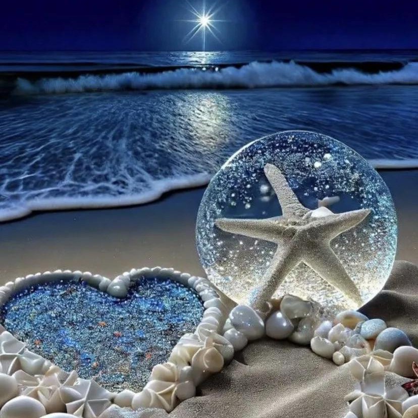 Pintura de diamantes de playa 5D de amor pintura de diamantes redonda pintura de decoración de la sala de estar DIY pintura de diamantes colorida paisaje pegatinas de diamantes